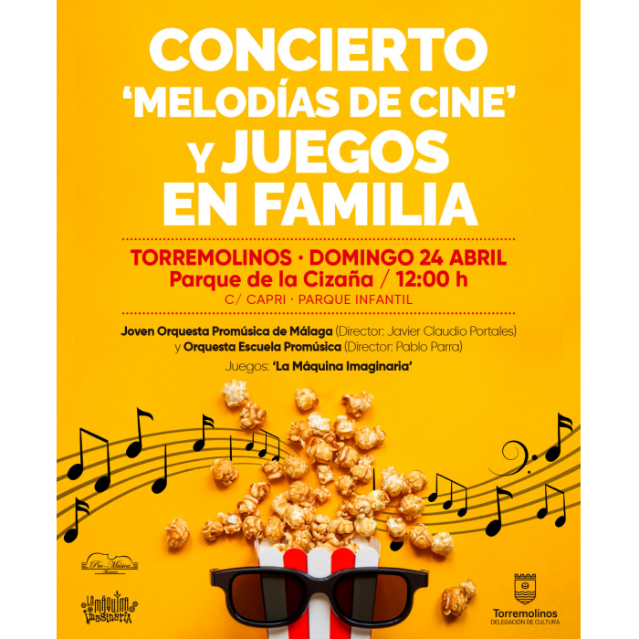 Un domingo para disfrutar en familia con el concierto 'Melodías de Cine' y juegos