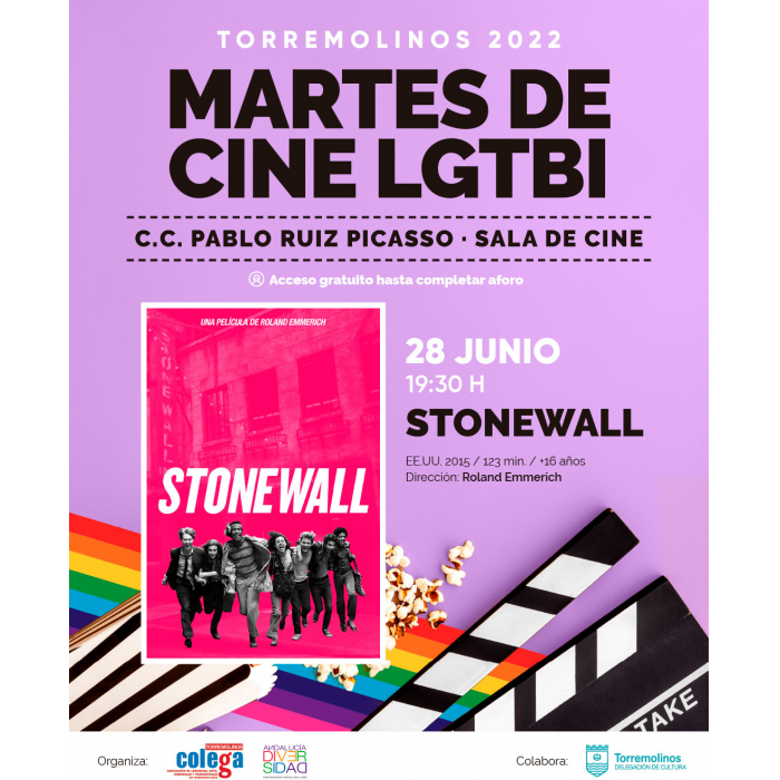 Torremolinos se suma a la celebración del Día Internacional del Orgullo LGTBI con un concierto y la proyección de la película ‘Stonewall’
