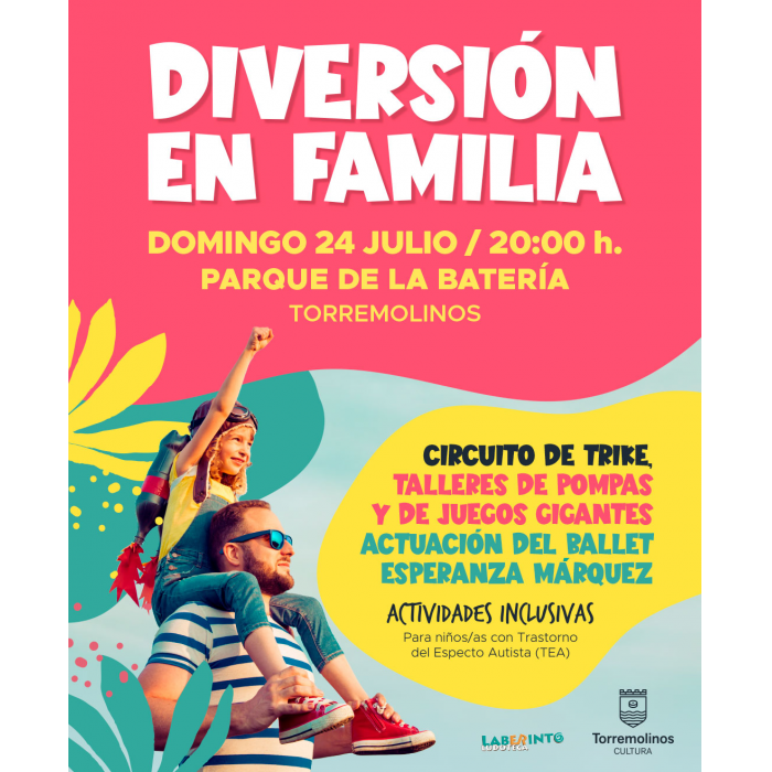 Diferentes juegos y actividades ofrecerán ‘Diversión en Familia’ este domingo en el Parque de la Batería
