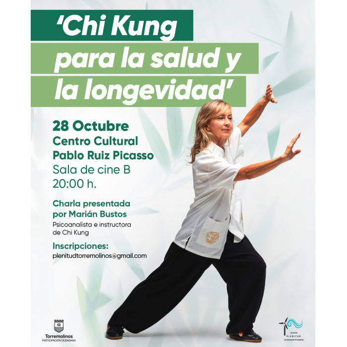 Marián Bustos ofrecerá la charla ‘Chi Kung para la salud y longevidad’ en el centro cultural