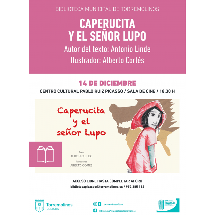 Antonio Linde presenta su libro ‘Caperucita y el señor Lupo’ en el centro cultural