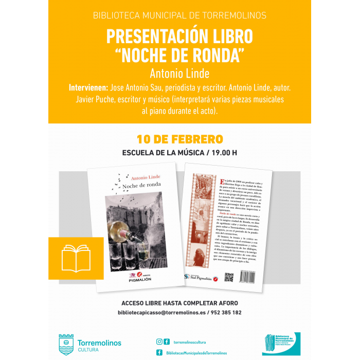 Antonio Linde presenta su libro ‘Noche de Ronda’