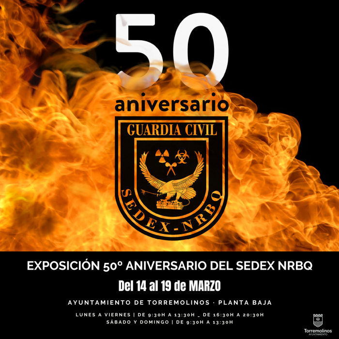 El Ayuntamiento de Torremolinos acogerá una exposición por el 50 aniversario del Servicio de Desactivación de Explosivos de la Guardia Civil
