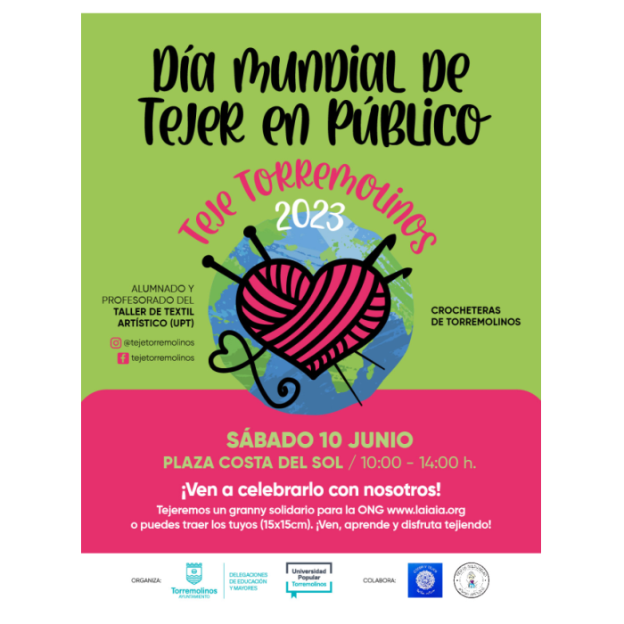 La segunda edición de ‘Teje Torremolinos’ se celebra el próximo sábado 10 de junio