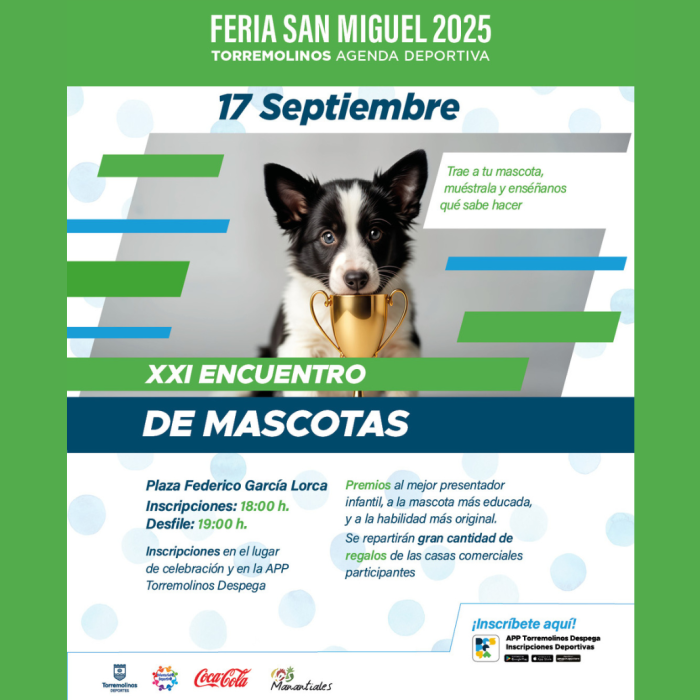 La Plaza Federico García Lorca acoge el XXI Encuentro de Mascotas de la Feria de San Miguel