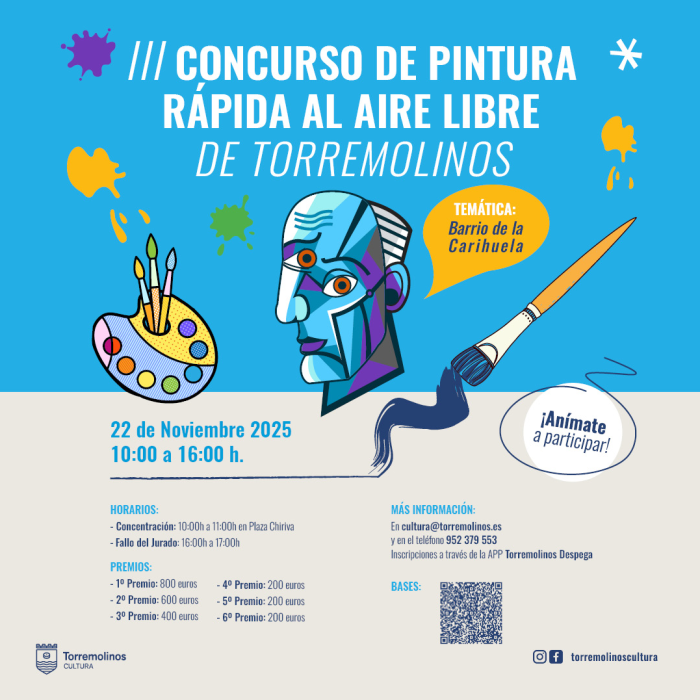 El Ayuntamiento organiza el III Concurso de Pintura Rápida al Aire Libre que tendrá como tema central La Carihuela