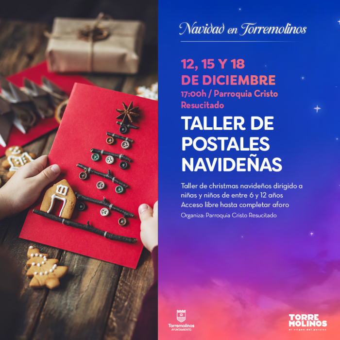 La Parroquia Cristo Resucitado organiza un taller de postales navideñas