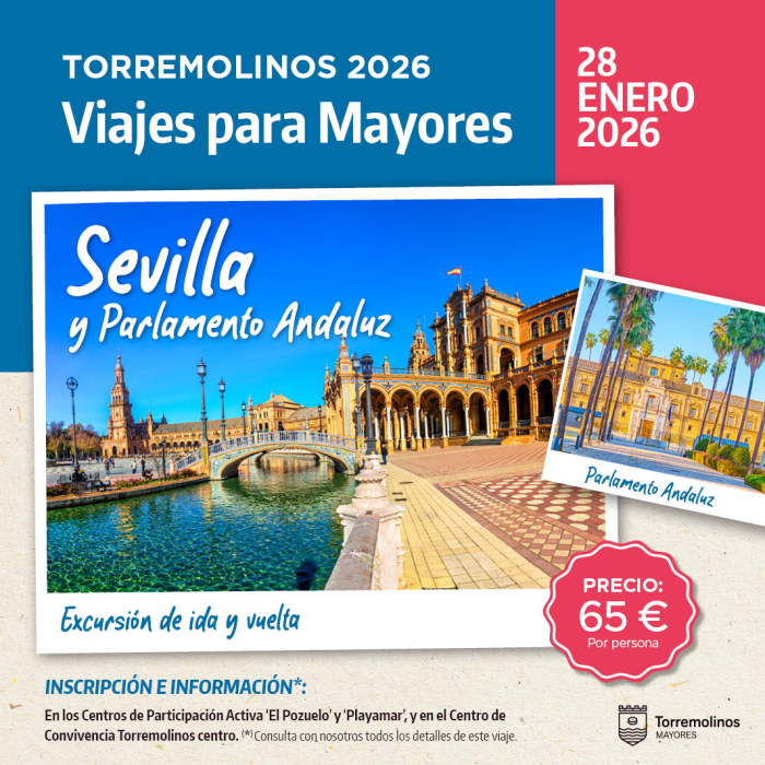 Los mayores de Torremolinos viajan a Sevilla el próximo 28 de enero