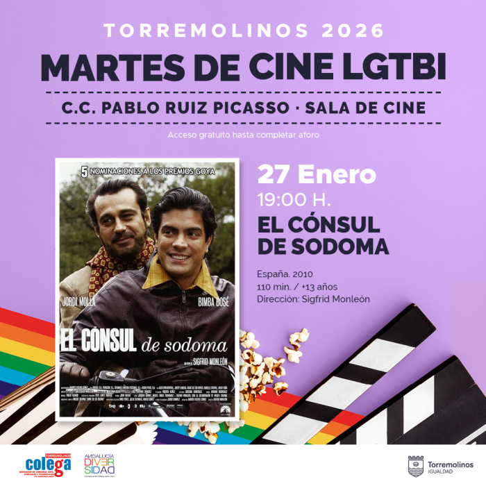 El 27 de enero se proyectará la película ‘El Cónsul de Sodoma’ dentro del ciclo Martes de Cine LGTBI