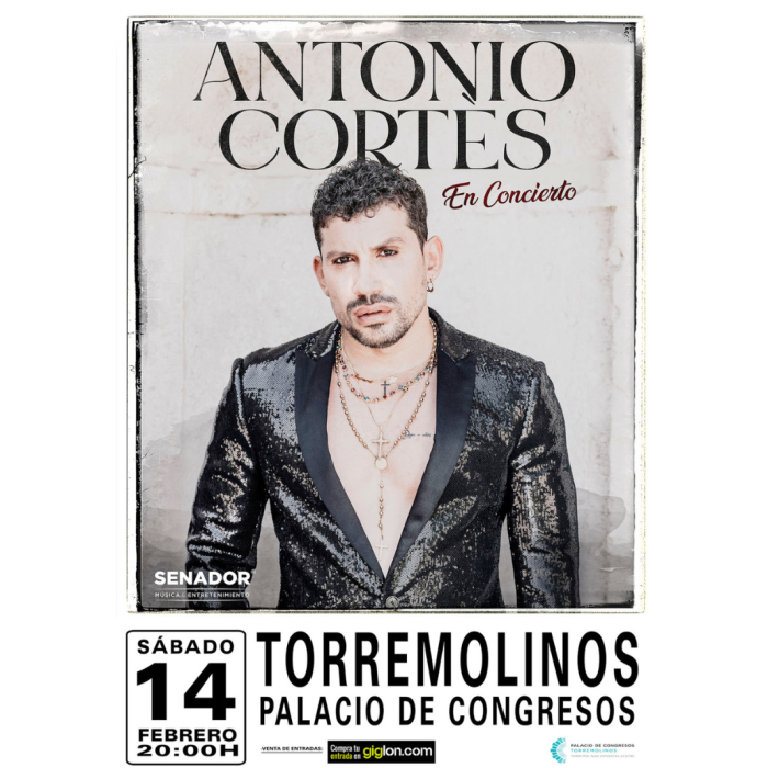 Antonio Cortés ofrecerá un concierto en Torremolinos dentro de su gira 2026