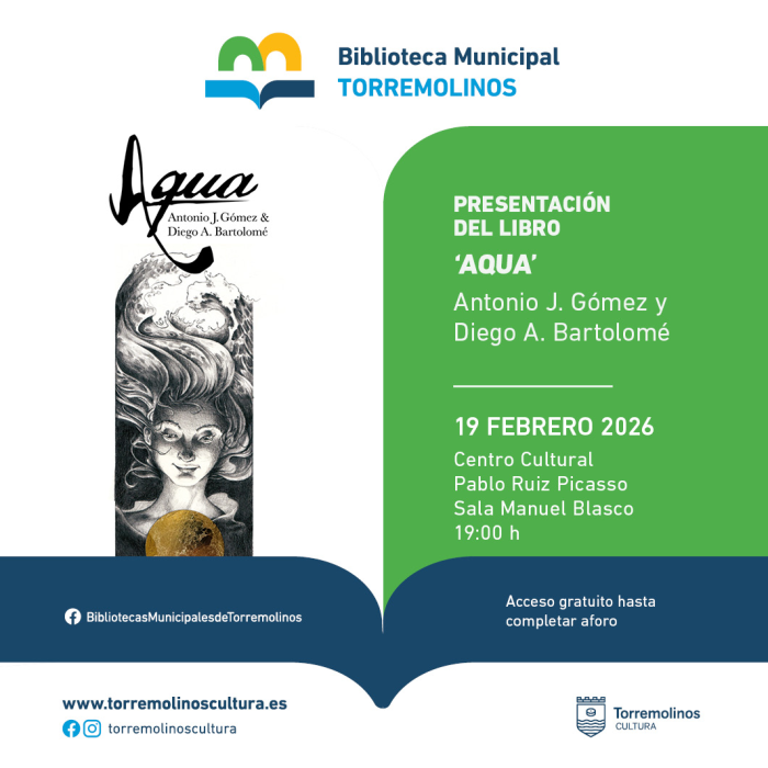 Los autores Antonio J. Gómez y Diego A. Bartolomé presentan su libro ‘Aqua’