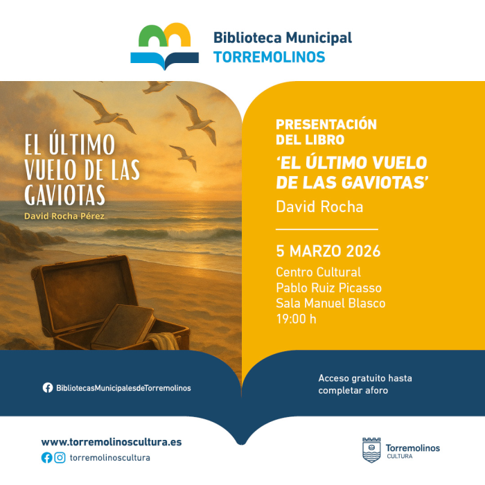 El centro cultural acoge la presentación del libro ‘El último vuelo de las gaviotas’