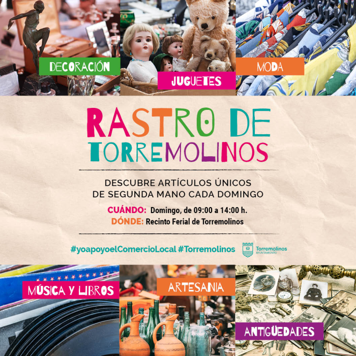 Cada domingo tiene lugar un rastro en el recinto ferial de Torremolinos