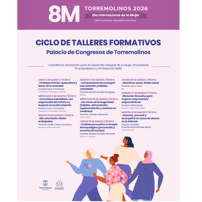 El Palacio de Congresos acogerá un ciclo de talleres formativos en el Mes de la Mujer