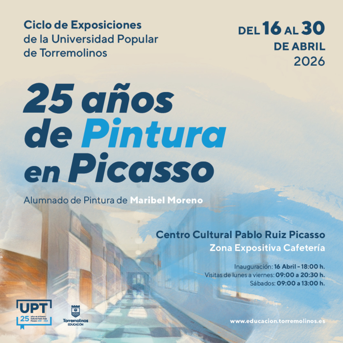 El centro cultural acogerá en abril la exposición ‘25 años de pintura en Picasso’ con obras de alumnado de pintura de la Universidad Popular