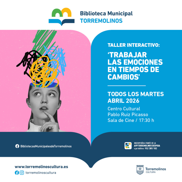 Los martes de abril se celebrará el taller ‘Trabajar las emociones en tiempos de cambio’