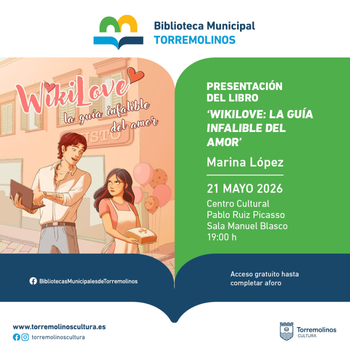 Marina López presentará su libro ‘Wikilove: la guía infalible del amor’ en Torremolinos