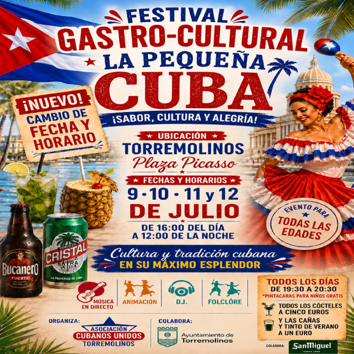 La Plaza Pablo Ruiz Picasso acoge el festival gastro cultural ‘La pequeña Cuba’