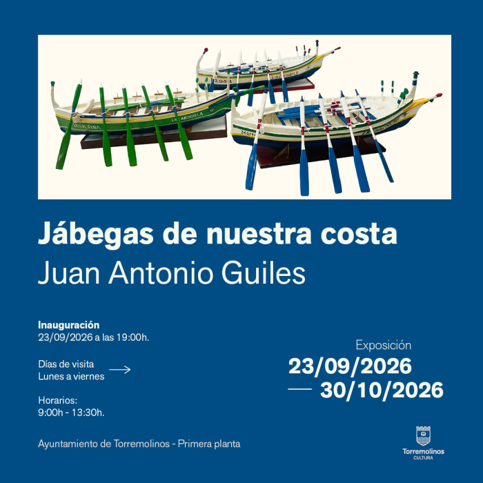 El Ayuntamiento acoge la exposición ‘Jábegas de nuestra costa’, del artista Juan Antonio Guiles García