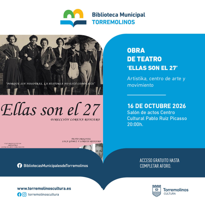Torremolinos conmemora el Día de las Escritoras y el centenario de la Generación del 27 con una obra de teatro