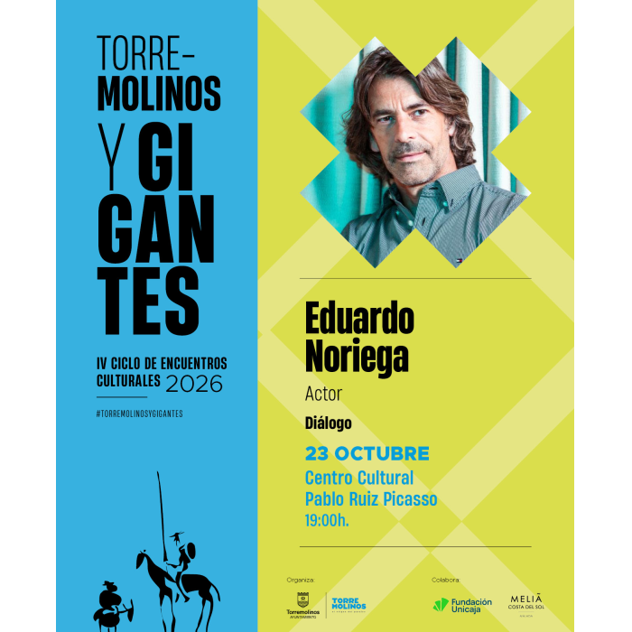 El actor Eduardo Noriega protagoniza la cita cultural de Torremolinos y Gigantes el próximo 23 de octubre