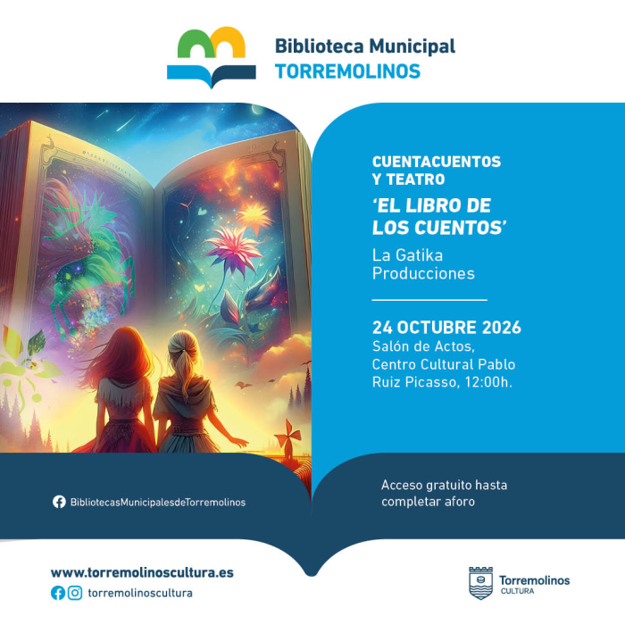 Los más pequeños podrán disfrutar de un cuentacuentos y teatro el ‘Día de las bibliotecas’